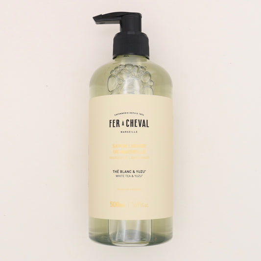 Savon liquide de Marseille Thé Blanc & Yuzu 500ml - Fer à Cheval