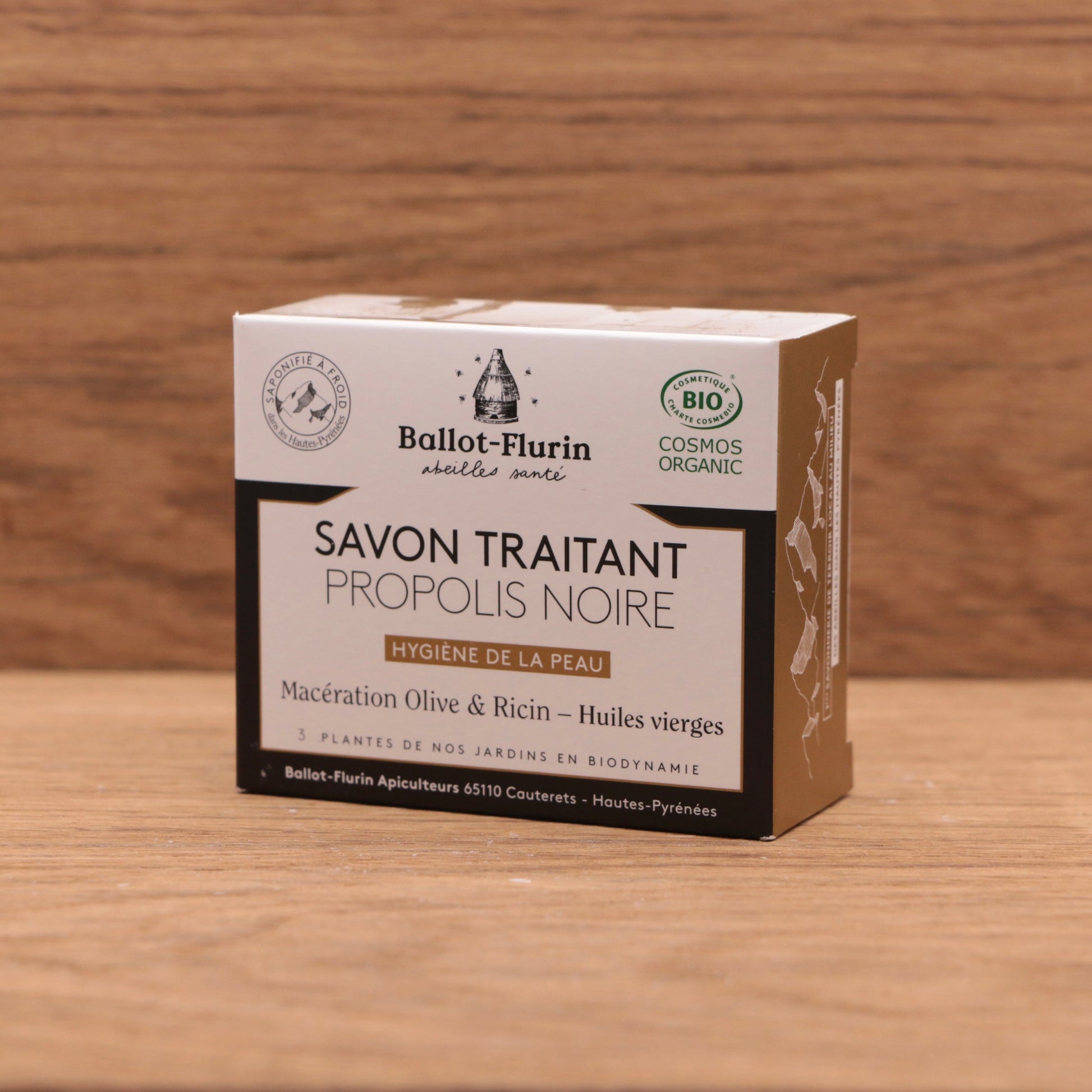 Savon Traitant Propolis Noire 100g - Ballot-Flurin