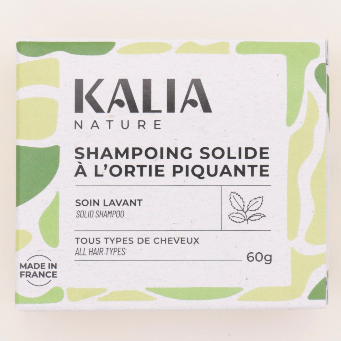 Shampoing solide antipelliculaire à l’Ortie Piquante 60g - Kalia Nature