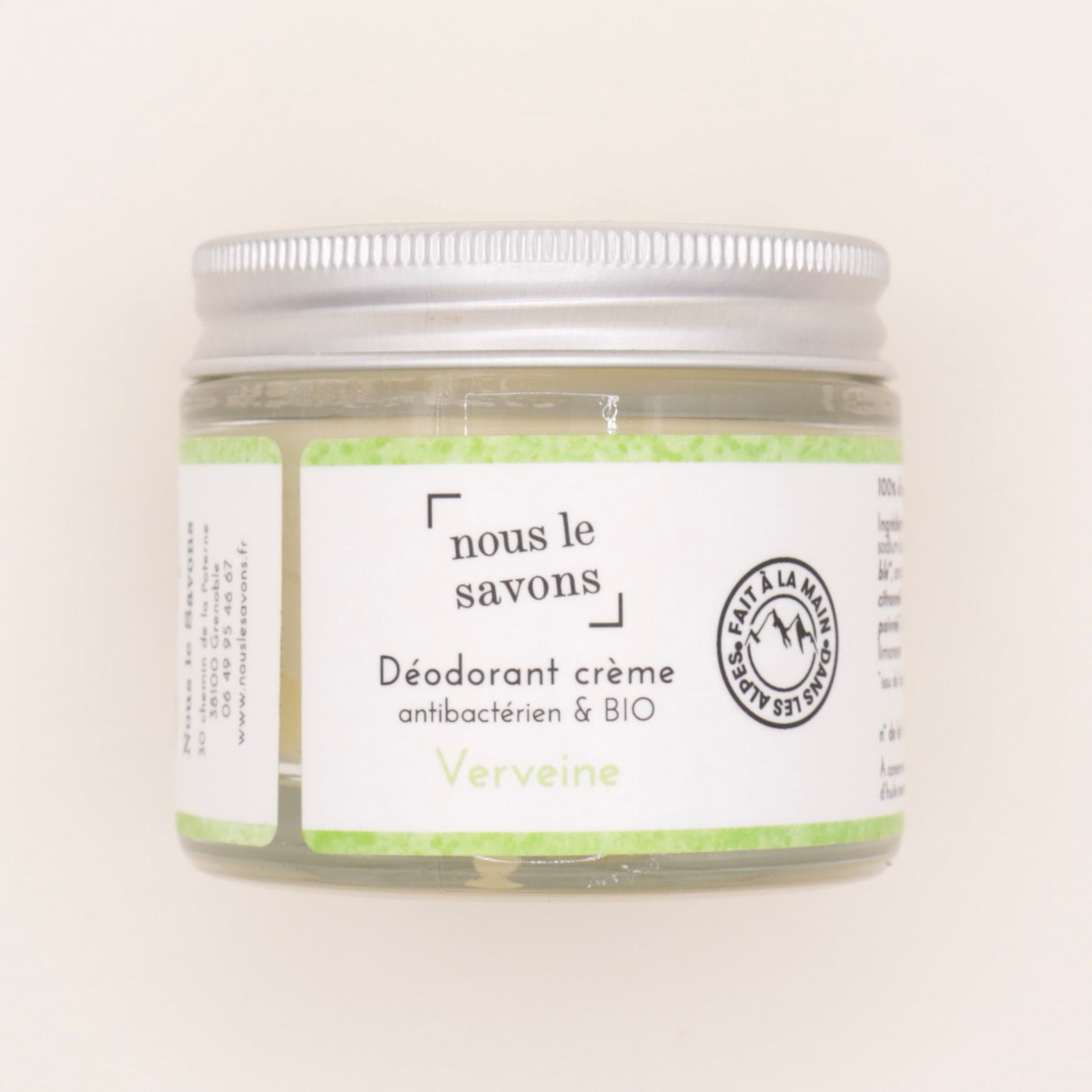 Déodorant naturel BIO Verveine 75g - Nous le Savons