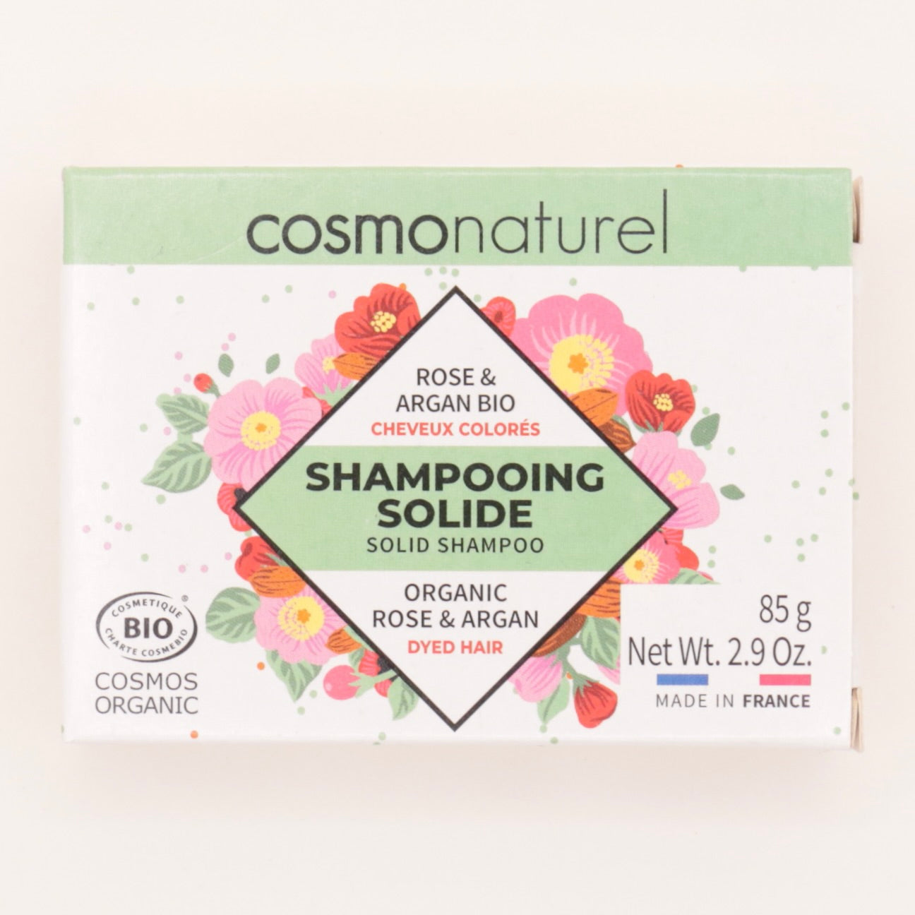 Shampoing Cheveux Colorés 85g - Cosmonaturel