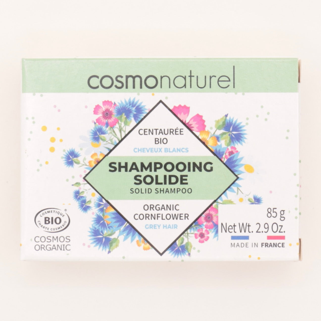 Shampoing Cheveux blancs 85g - Cosmonaturel