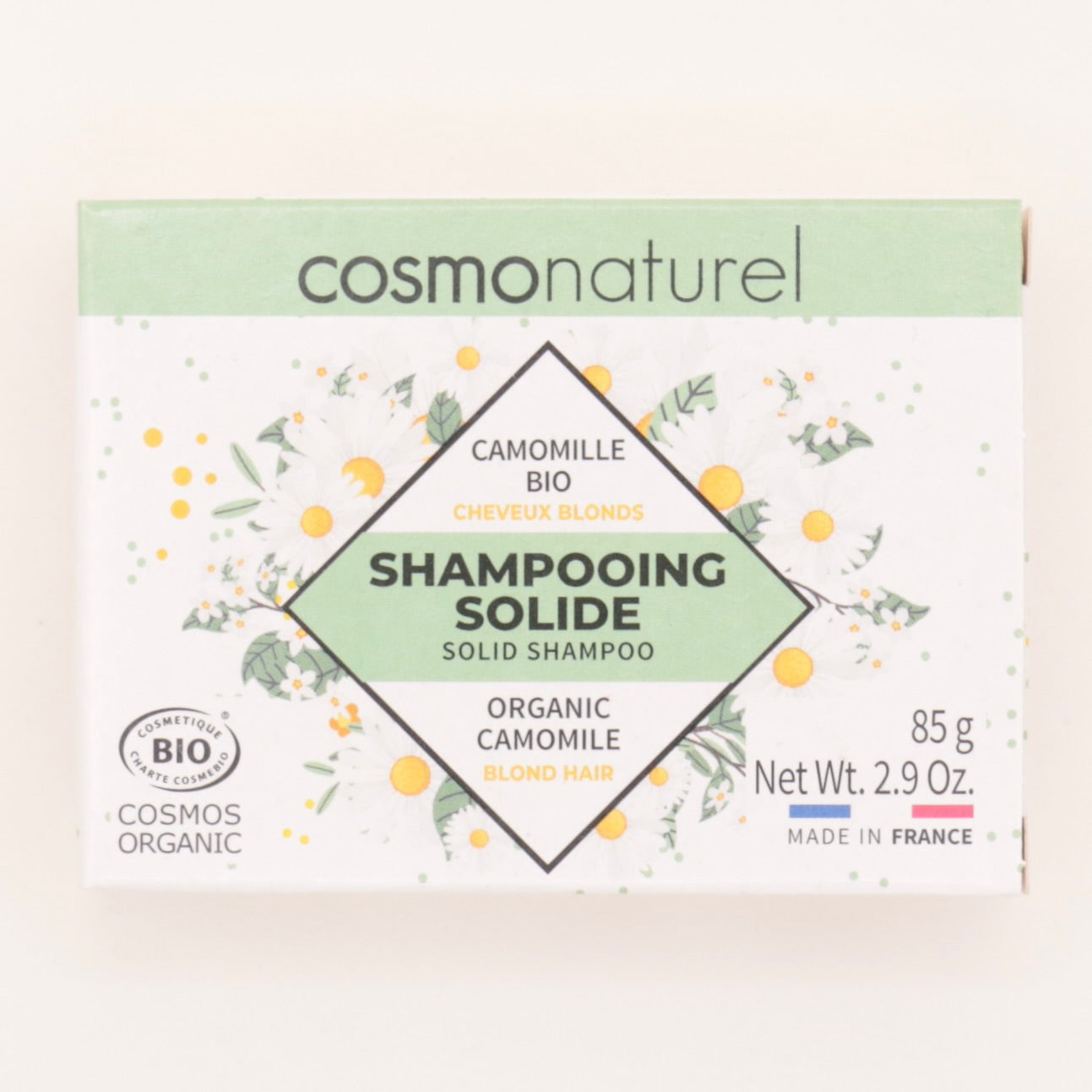 Shampoing solide cheveux blonds 85g - Cosmo Naturel