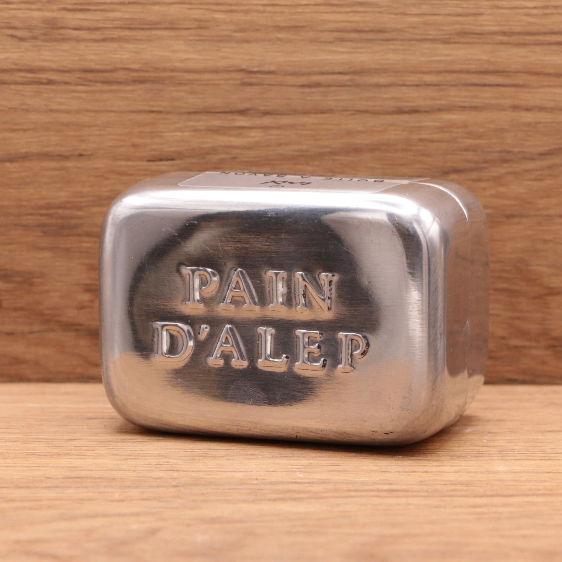 Boîte à savon en aluminium « Pain d’Alep »