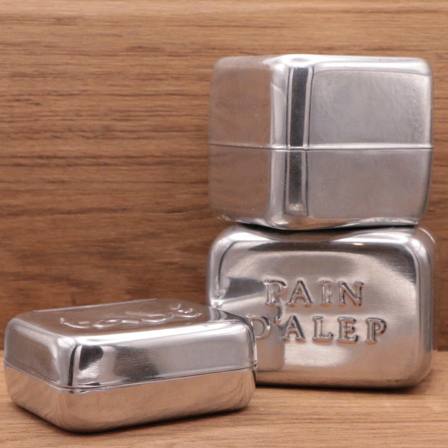 Boîte à savon en aluminium « Pain d’Alep »