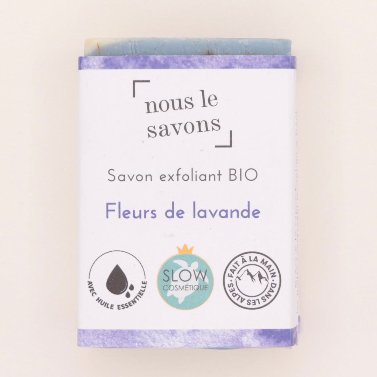 Savon exfoliant Fleurs de Lavande 100g - Nous Le Savons