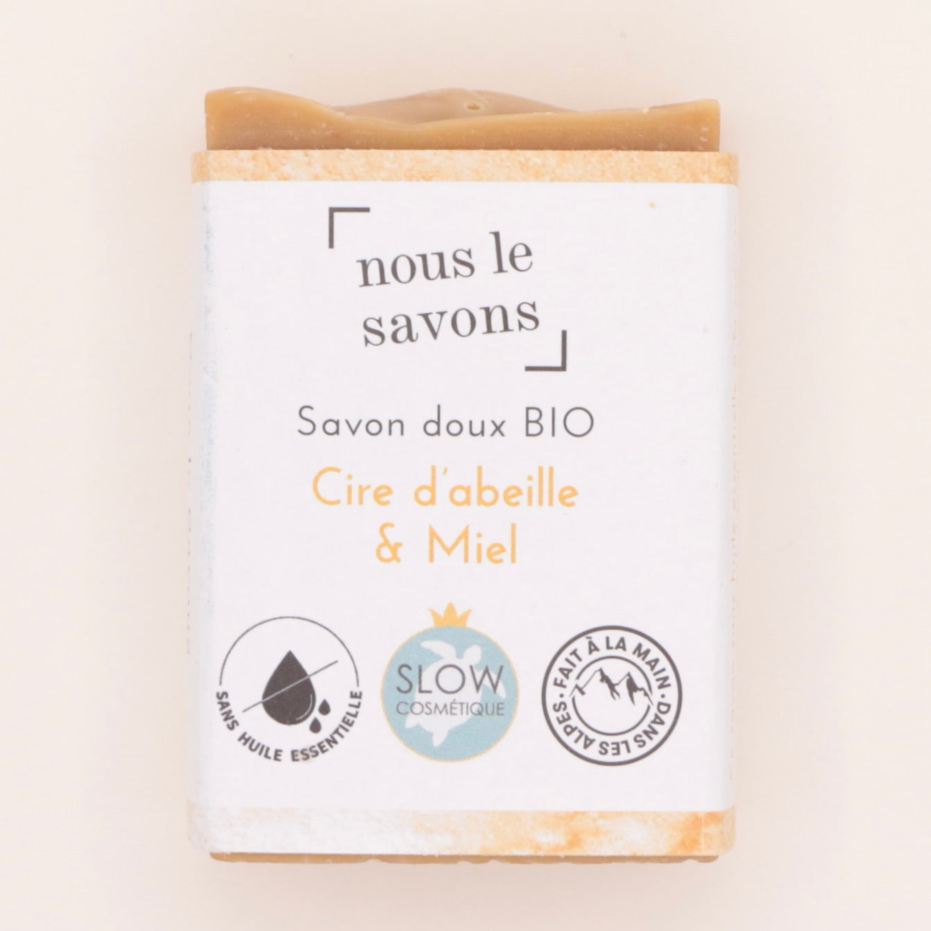 Savon doux Cire d’abeille & Miel 100g - Nous Le Savons