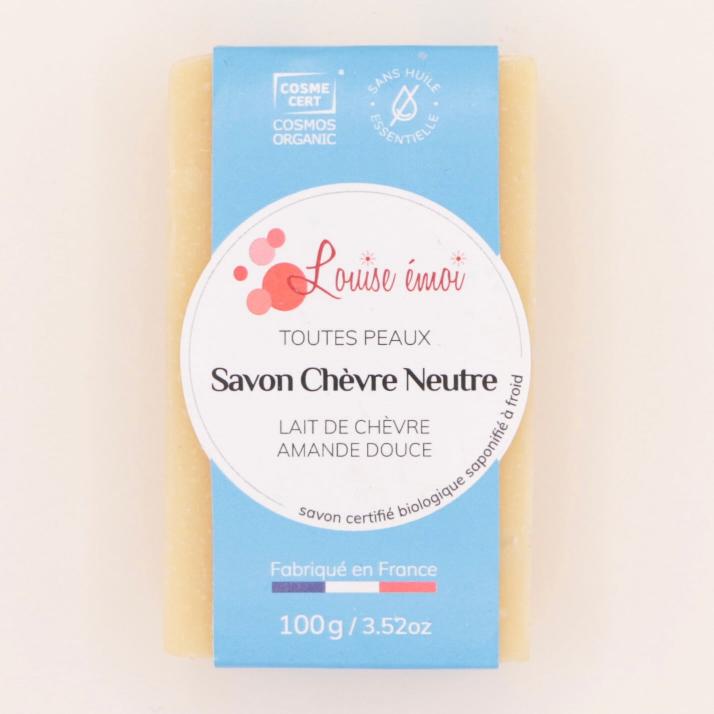 Savon Chèvre Neutre 100g - Louise Émoi